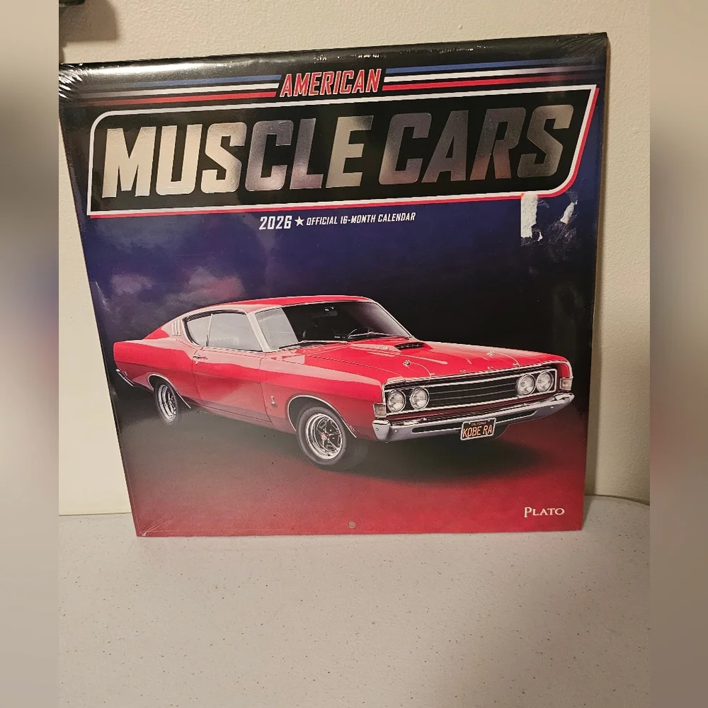 American Muscle Cars 2026 Calendar. 16 months.